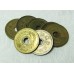 JAPAN 1960 - 1989 . FIVE 5 YEN COINS . BRASS